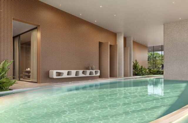 Apartamento 1702 no Lagom Perequê em Porto Belo SC — Lagom Pereque Porto Belo 16 Piscina Coberta Condominio B
